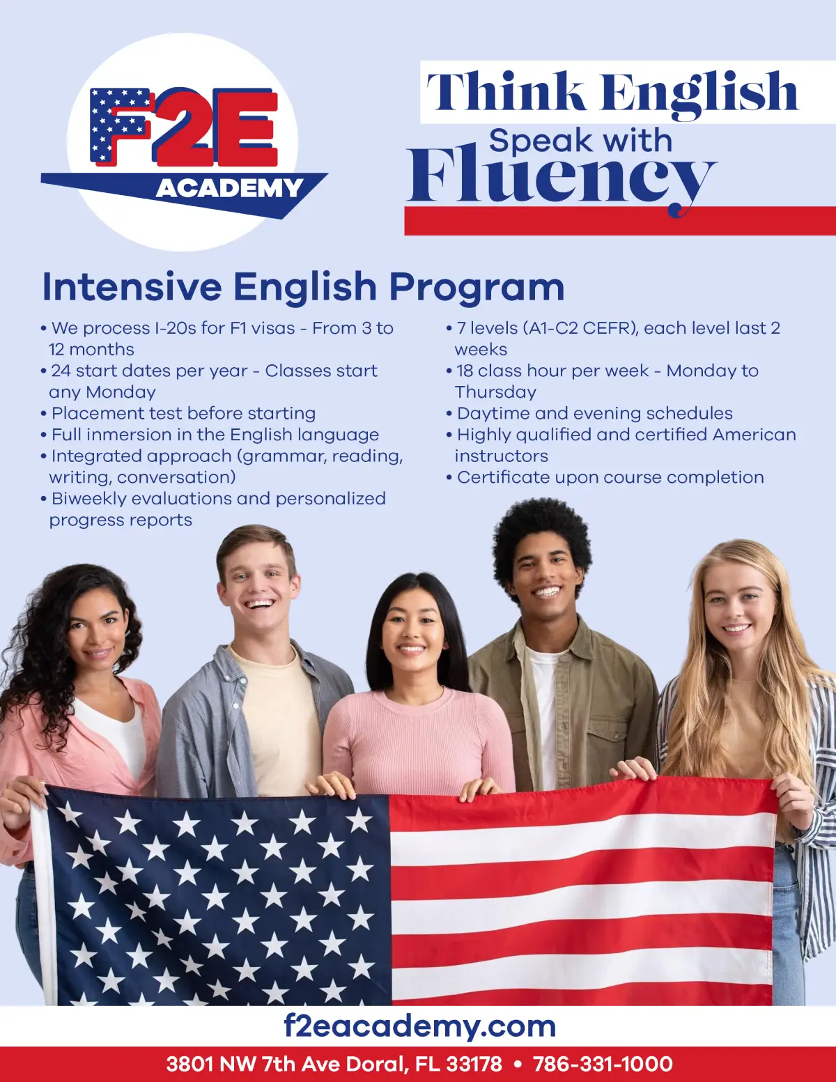 F2E ENGLISH ACADEMY - DORAL, FL